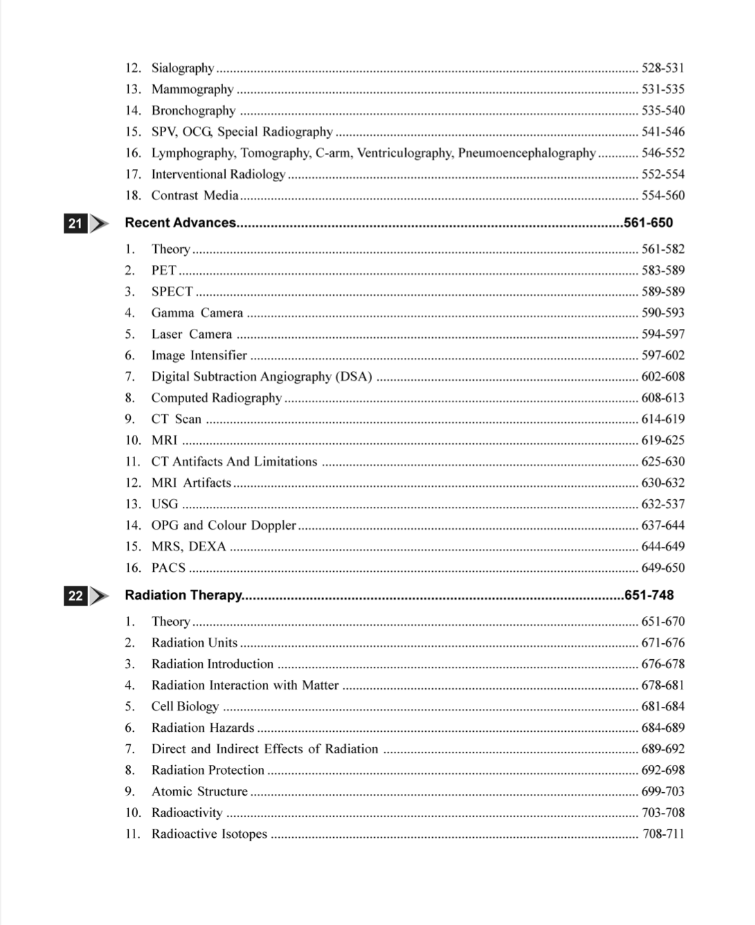 X-Ray Technician MCQ book sample page with detailed answer rationale